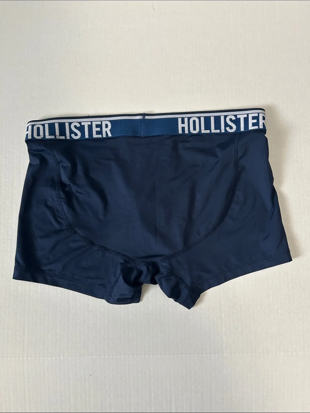 Hollister Deep Navy Men's Boxer Briefs with Contrast Waistband